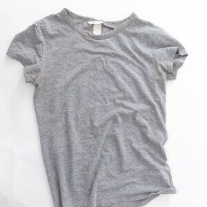 H&M basics light grey crew neck top | Size small